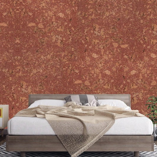Vermillion splash on cork - 3104