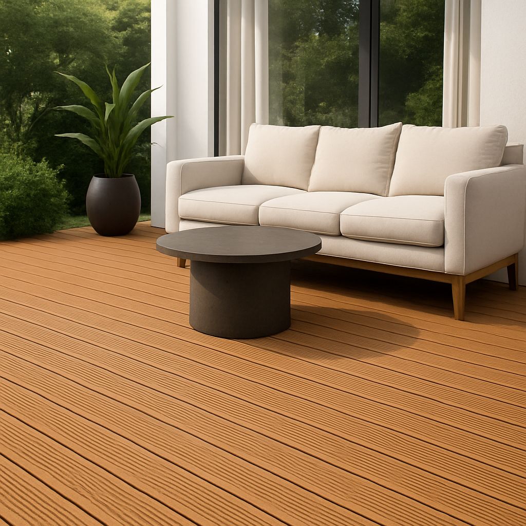 Light carbonized Decking